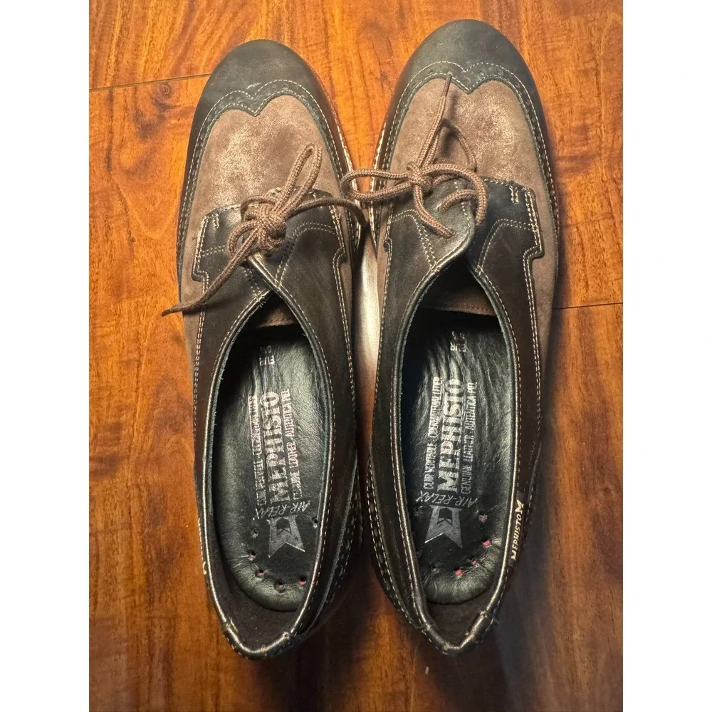 Mephisto Selenia Womens Oxford Shoes US 9 Lace-Up Air-Relax Wingtip Derby Dress - Picture 7 of 8